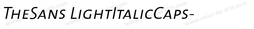 TheSans LightItalicCaps字体转换